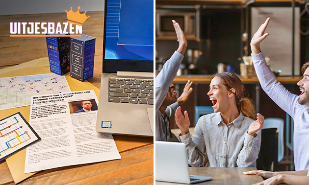 Escaperoom bij jou thuis voor 2-6 personen