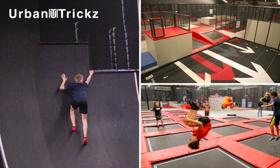 Jumpen (1,5, 2 of 2,5 uur) + zakje chips bij UrbanTrickz
