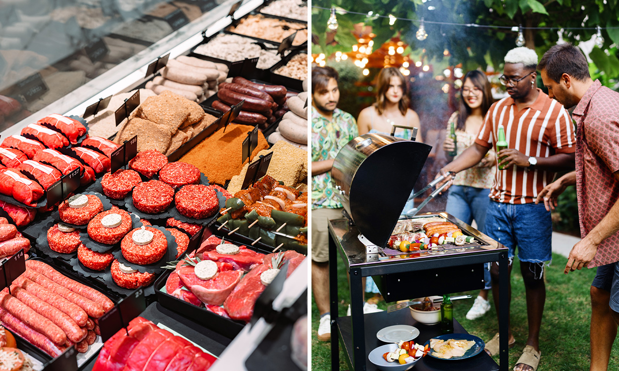 Pack BBQ (pour 4 ou 10 personnes) au choix à emporter