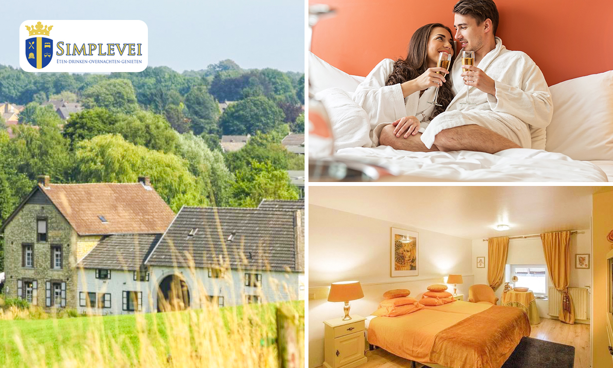 Nuit + petit-déjeuner pour 2 à Simplevei dans le sud du Limbourg