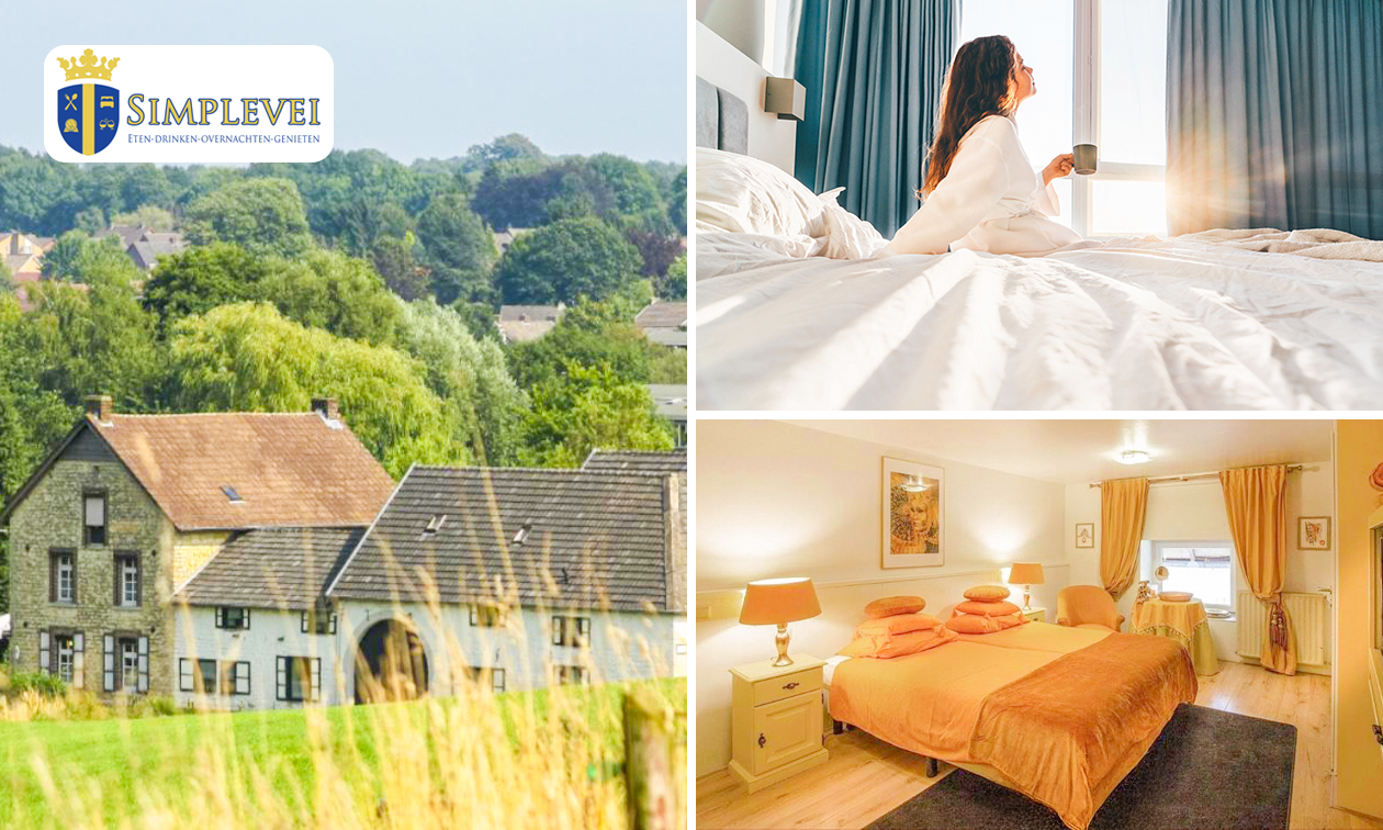 Nuit + petit-déjeuner pour 2 à Simplevei dans le Limbourg méridional