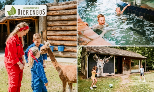 Séjour en demi-semaine ou week-end (pour 2 à 6 pers.) à Dierenbos + entrée au au zoo