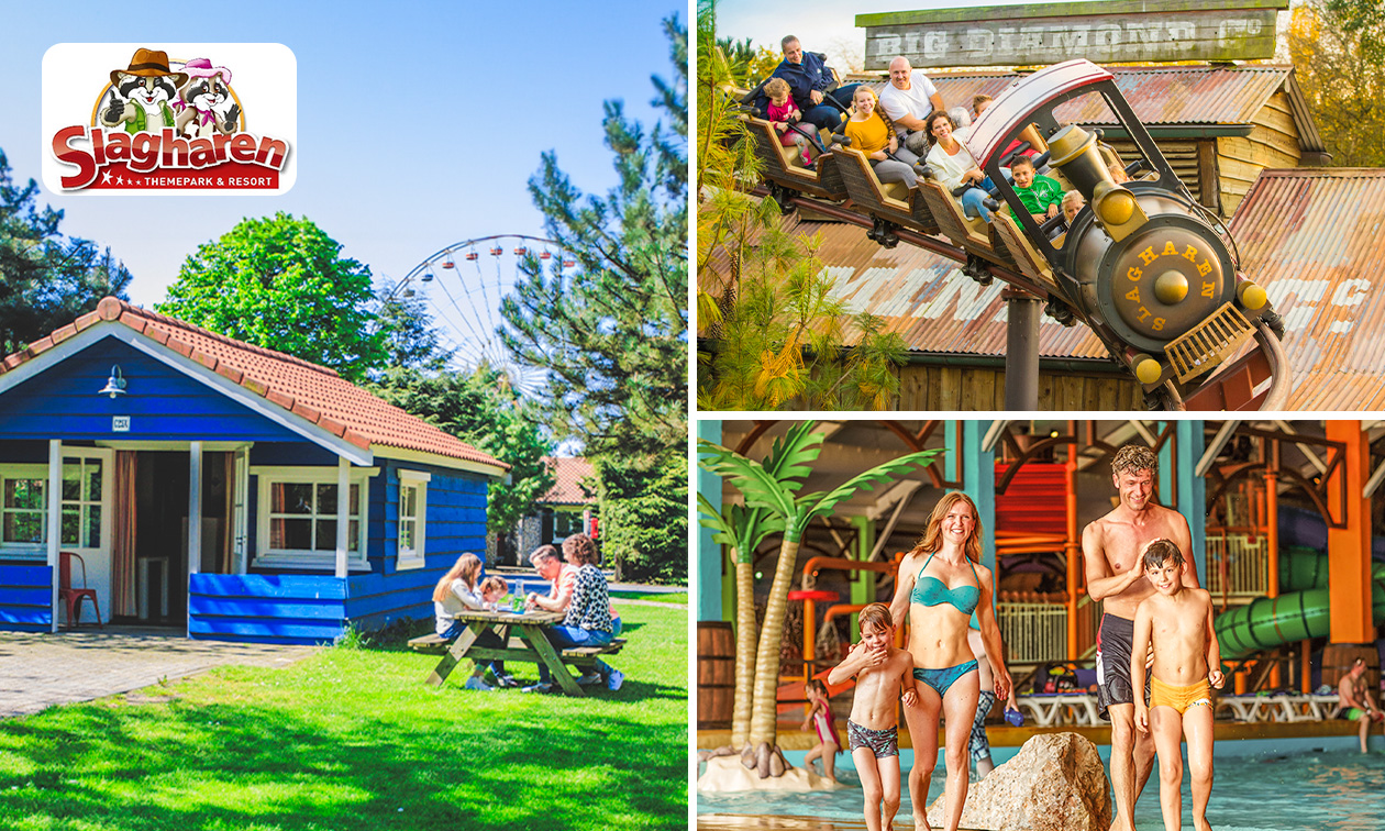 2, 3 ou 4 nuits pour 2 à 6 per. + entrée Slagharen et parc aquatique Aqua Mexicana