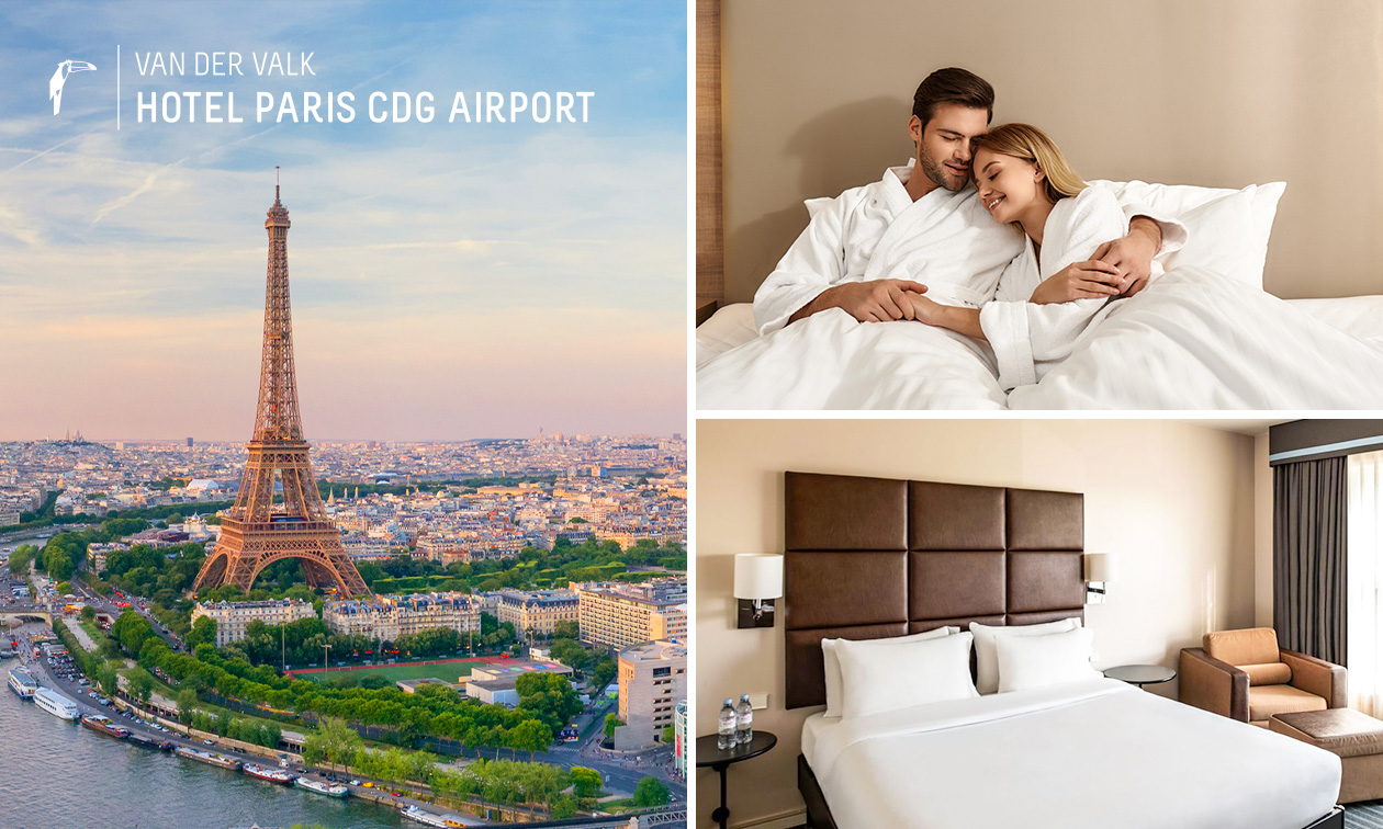 Nuit(s) pour 2 + petit-déjeuner + évtl. dîner en 2 services près de l'aéroport de Paris