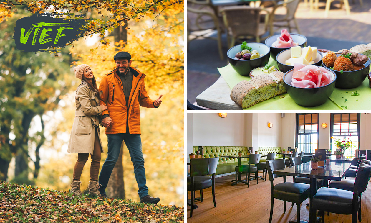 Wandelarrangement incl. warme drank, gebak en lunch bij Vief