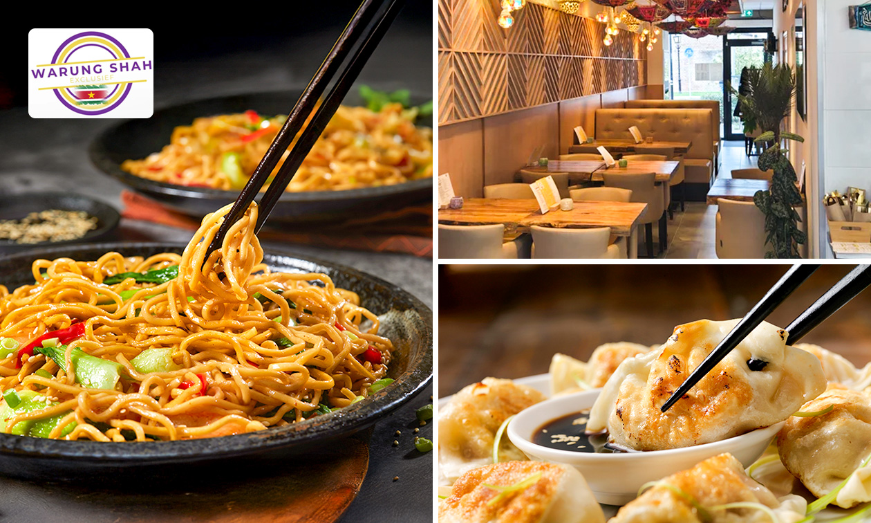 2- of 3-gangendiner à la carte bij Warung shah
