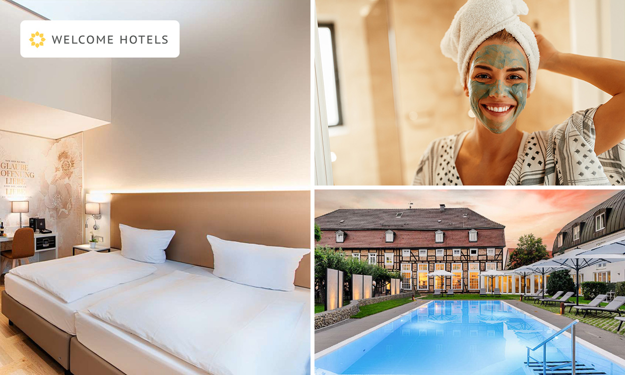 Nuits pour 2 + petit-déjeuner + plat principal + accès wellness et plus à Bad Arolsen