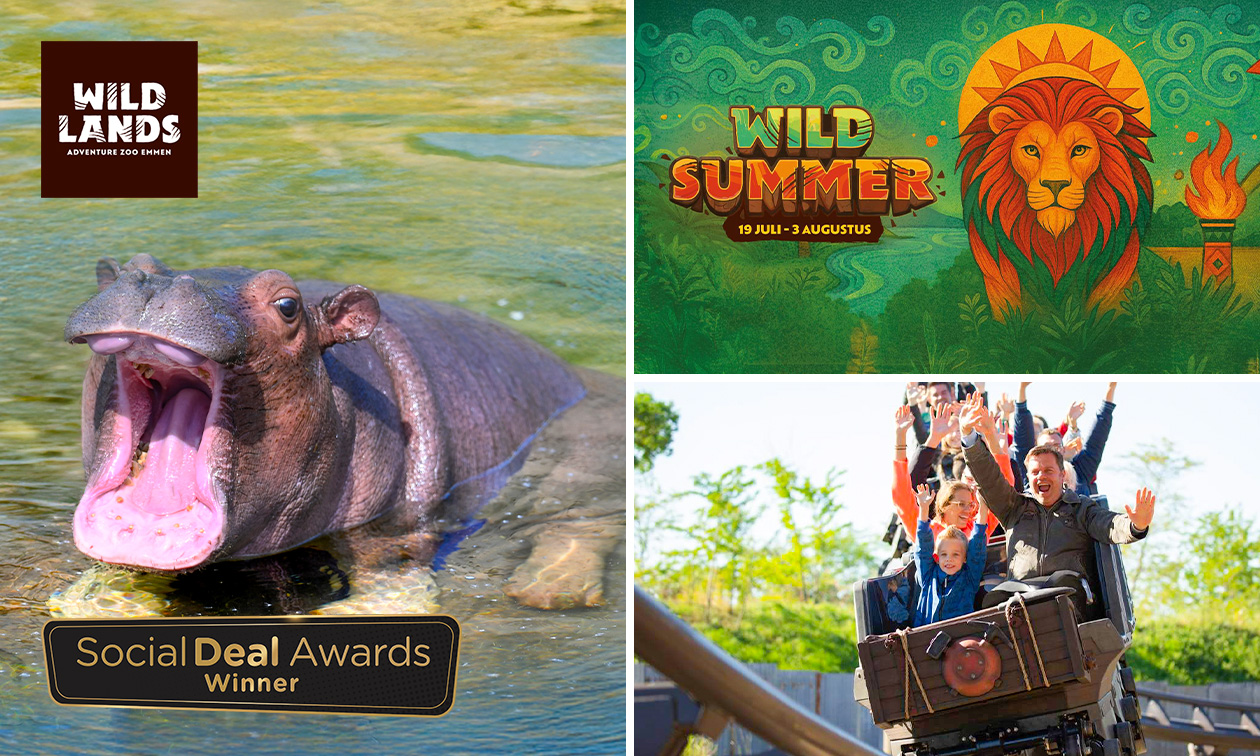 Eintritt WILDsummer + Slushy oder Smoothie oder Kombiticket im WILDLANDS Adventure Zoo