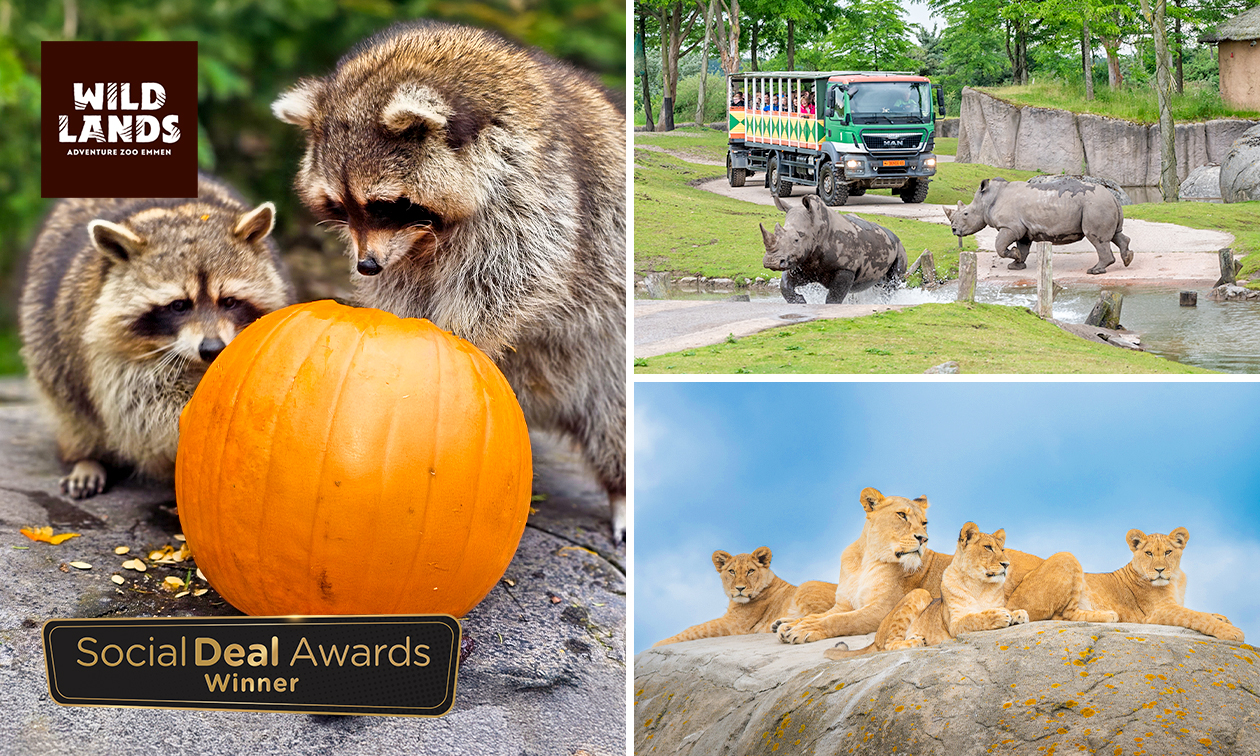 Entrée à la journée au zoo WILDLANDS Adventure d'Emmen