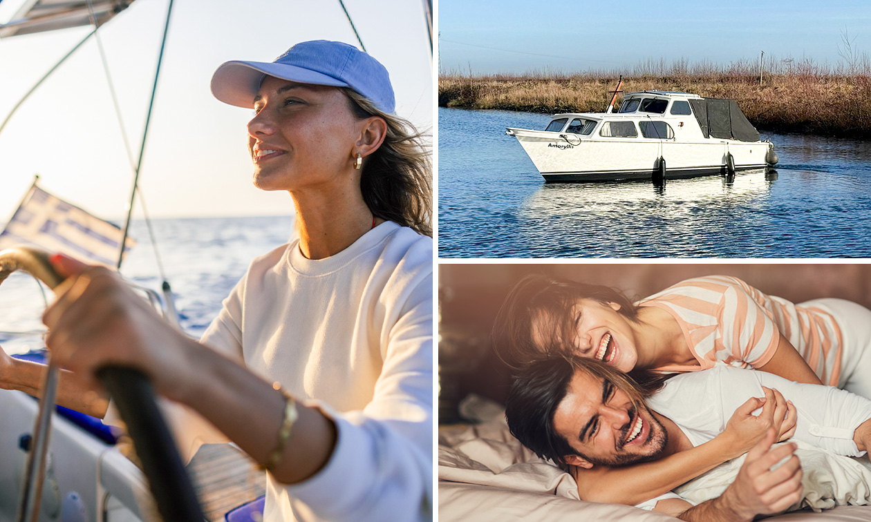 Bateau pour 4 personnes pour une demi-semaine ou un week-end