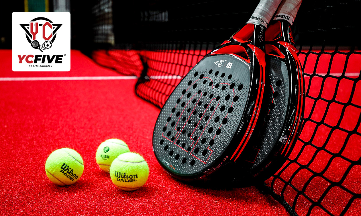 Padelbaan + ballen voor 2 tot 4 personen (1 of 1,5 uur)
