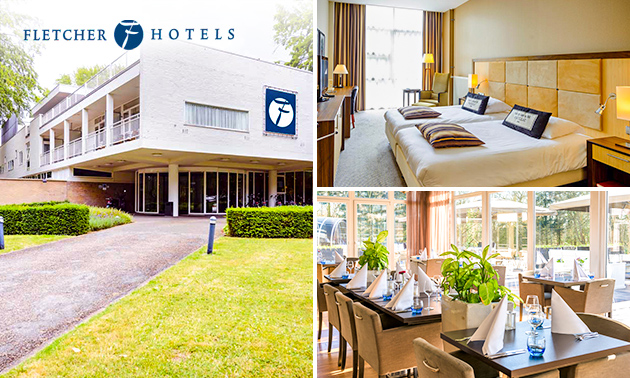 Overnachting voor 2 + evt. ontbijt en 3-gangendiner bij Fletcher Hotels