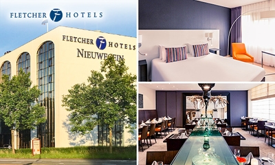 Nuit pour 2 + évtl. petit-déjeuner et dîner en 3 services au Fletcher Hotels